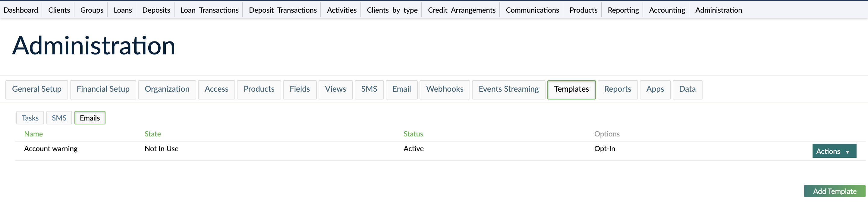 Manual Email Notifications List